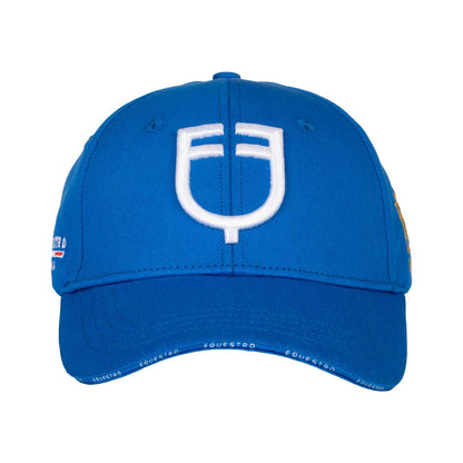Gorra unisex de béisbol Equestro X FISE - Azzurro Savoia