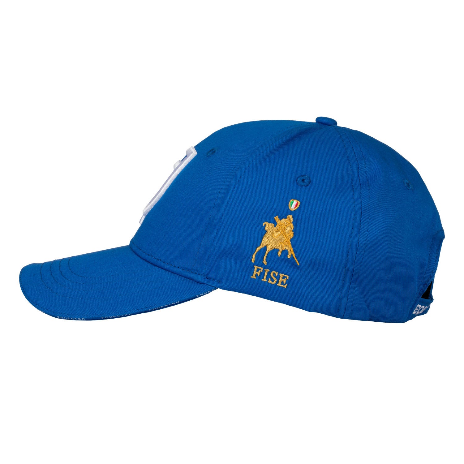Gorra unisex de béisbol Equestro X FISE - Azzurro Savoia