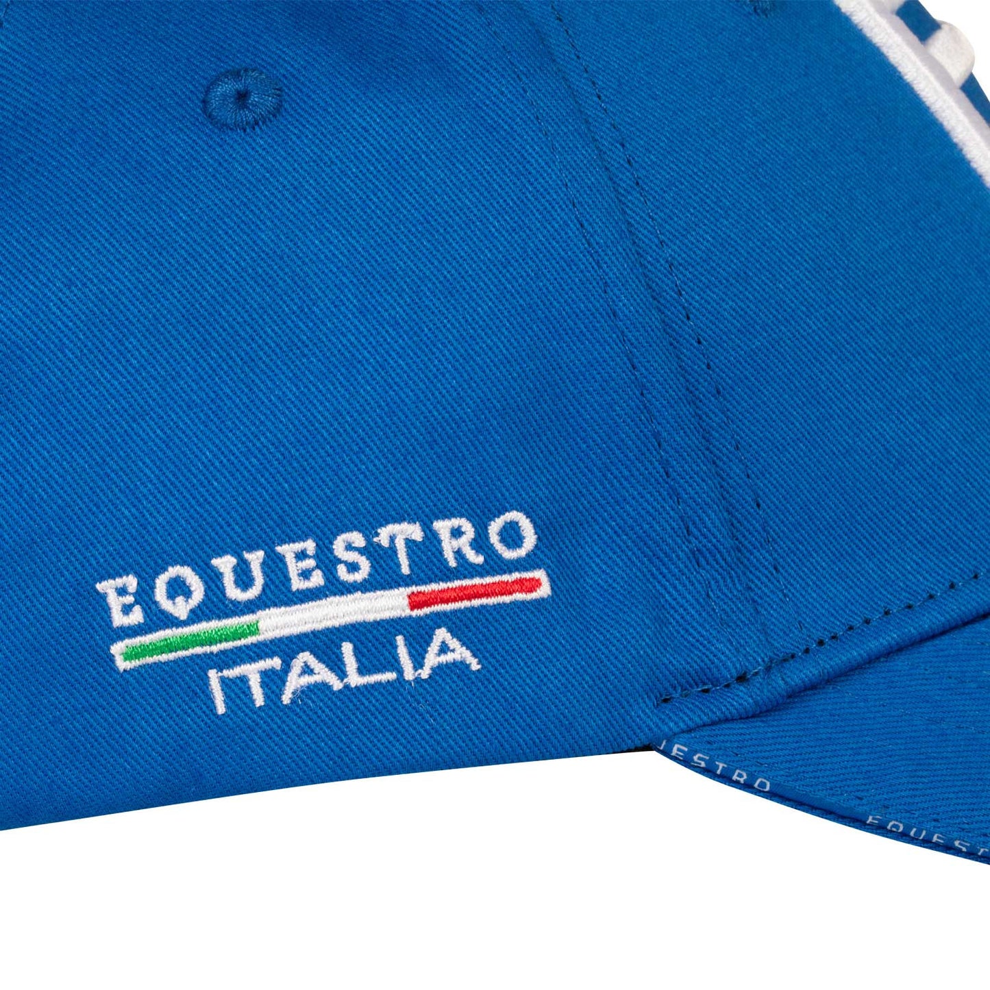 Gorra unisex de béisbol Equestro X FISE - Azzurro Savoia