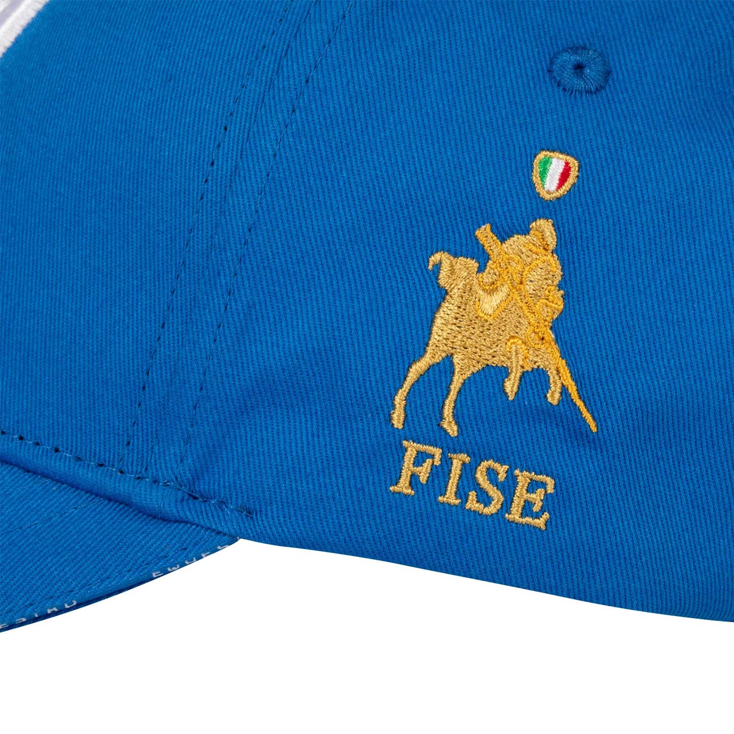 Gorra unisex de béisbol Equestro X FISE - Azzurro Savoia