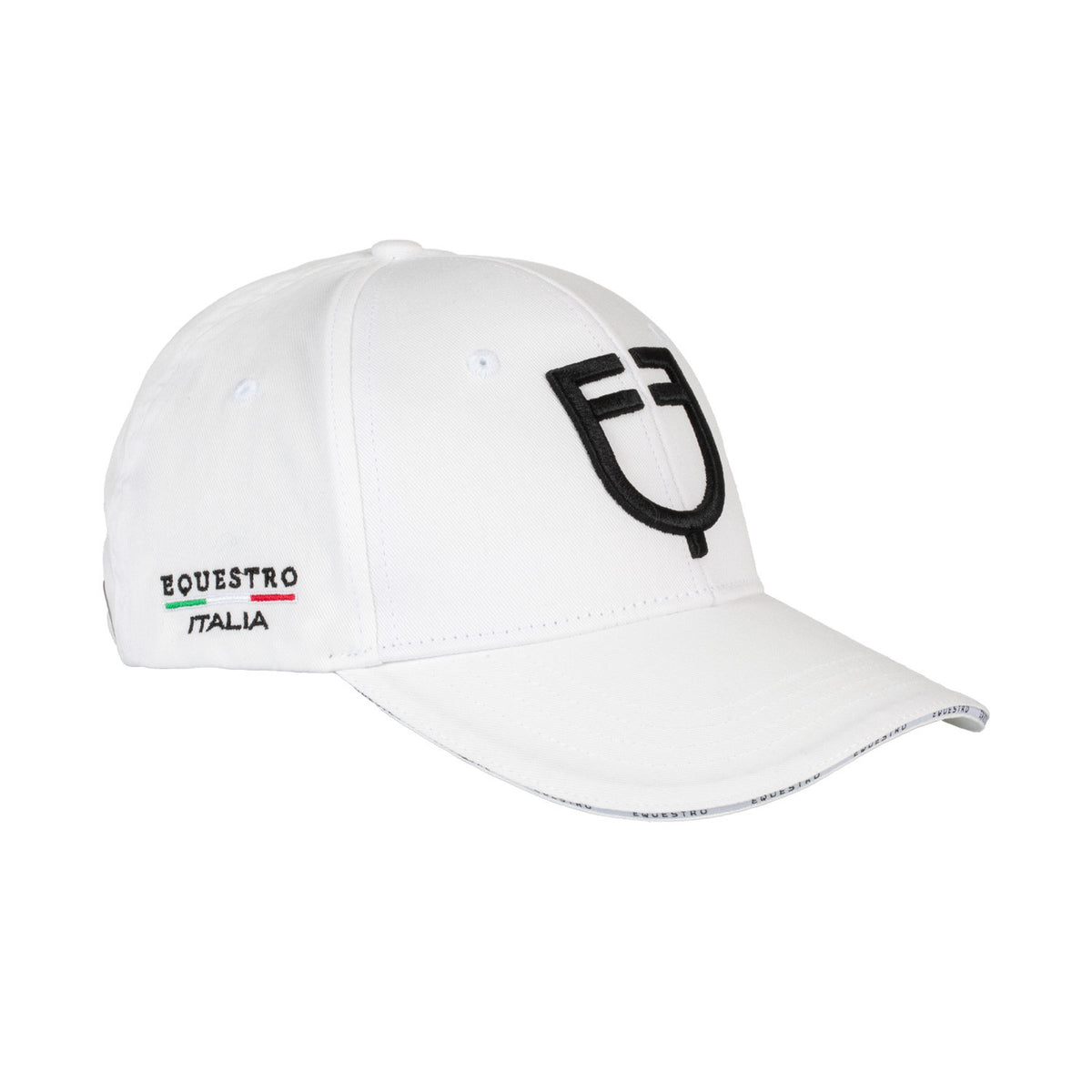 Gorra unisex de béisbol Equestro X FISE - Blanco