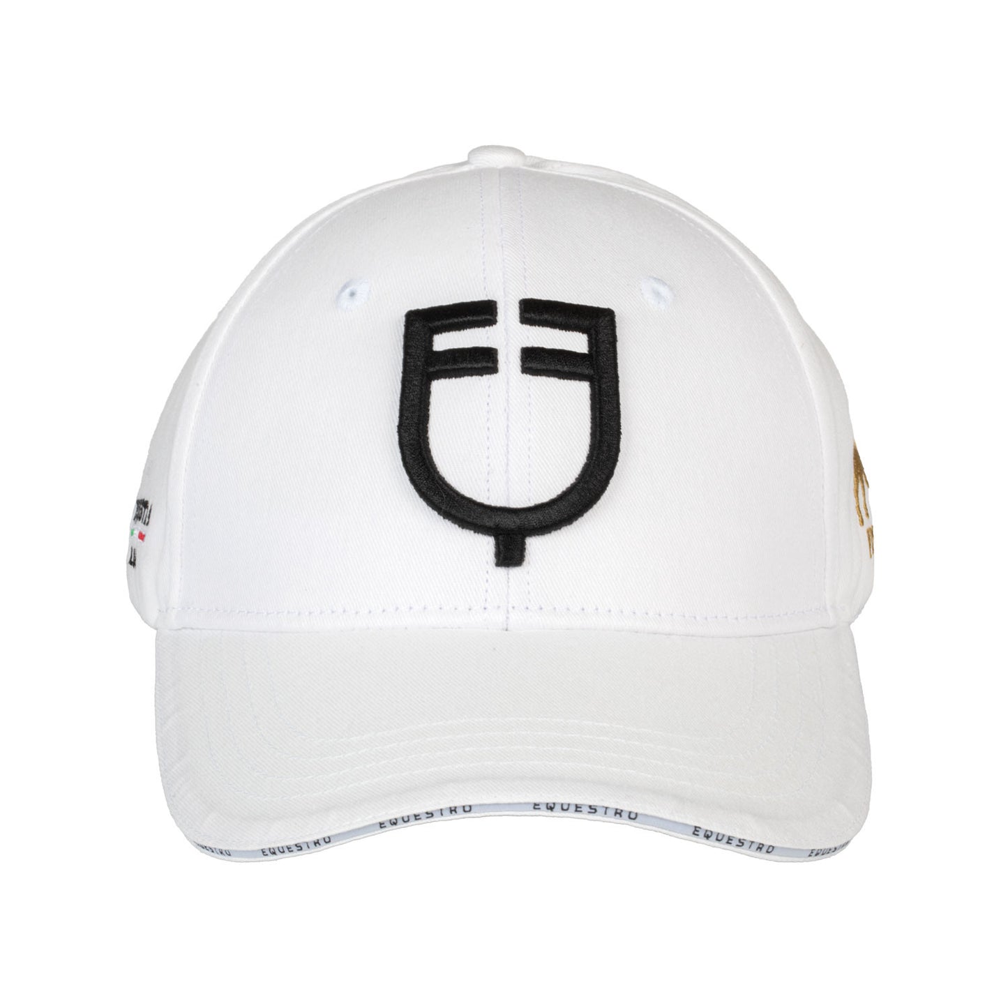 Gorra unisex de béisbol Equestro X FISE - Blanco