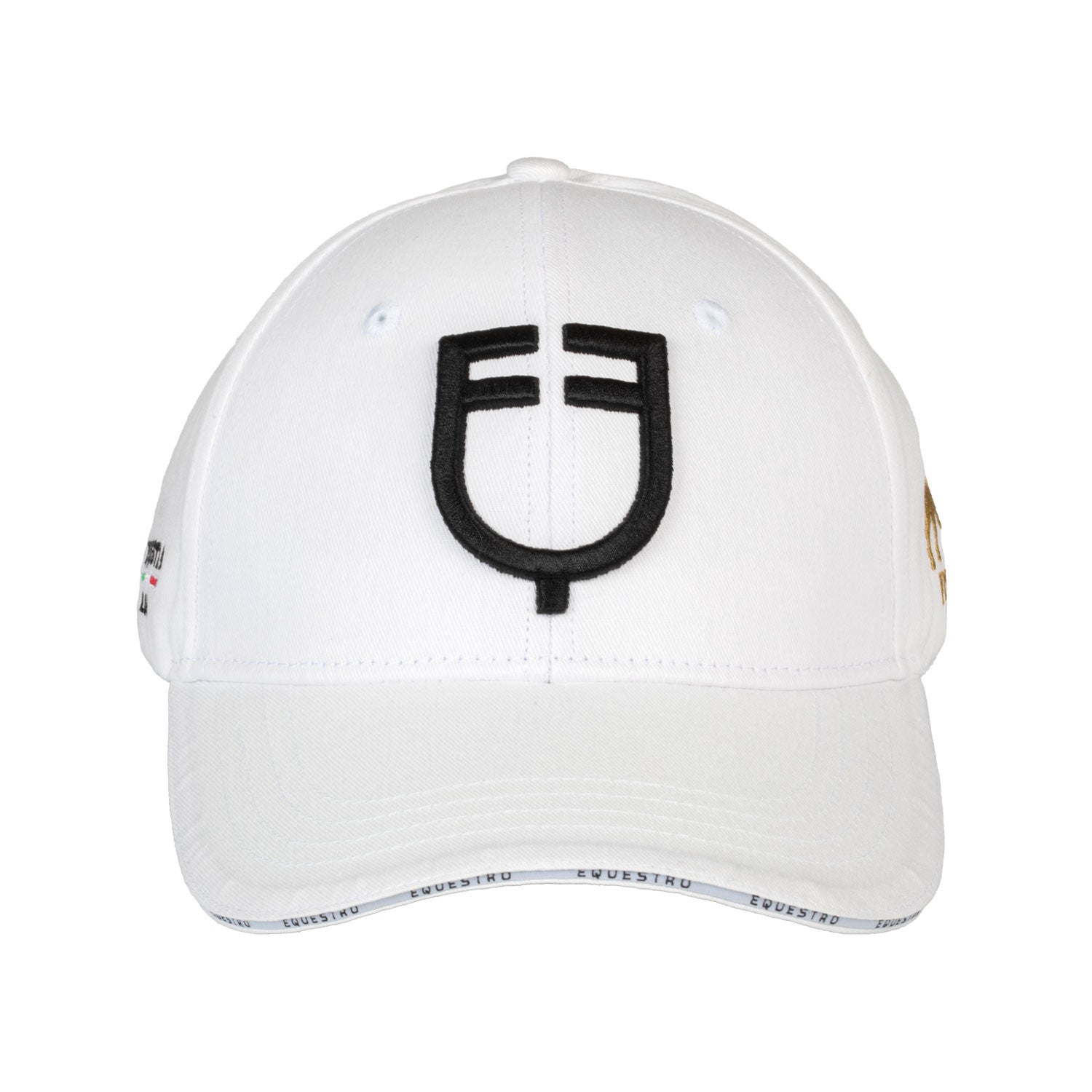 Gorra unisex de béisbol Equestro X FISE - Blanco