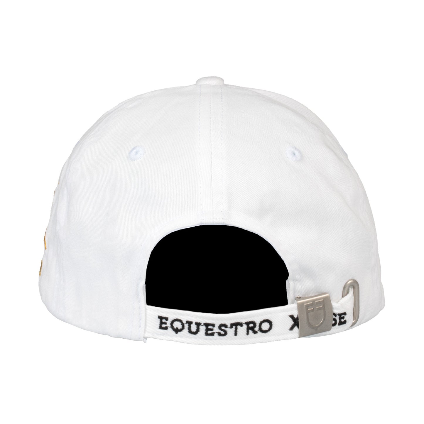 Gorra unisex de béisbol Equestro X FISE - Blanco