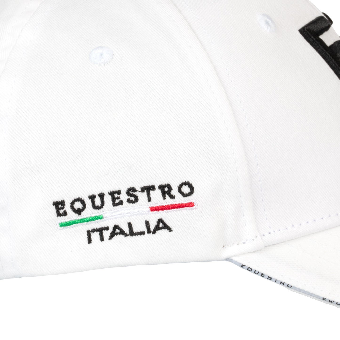 Gorra unisex de béisbol Equestro X FISE - Blanco