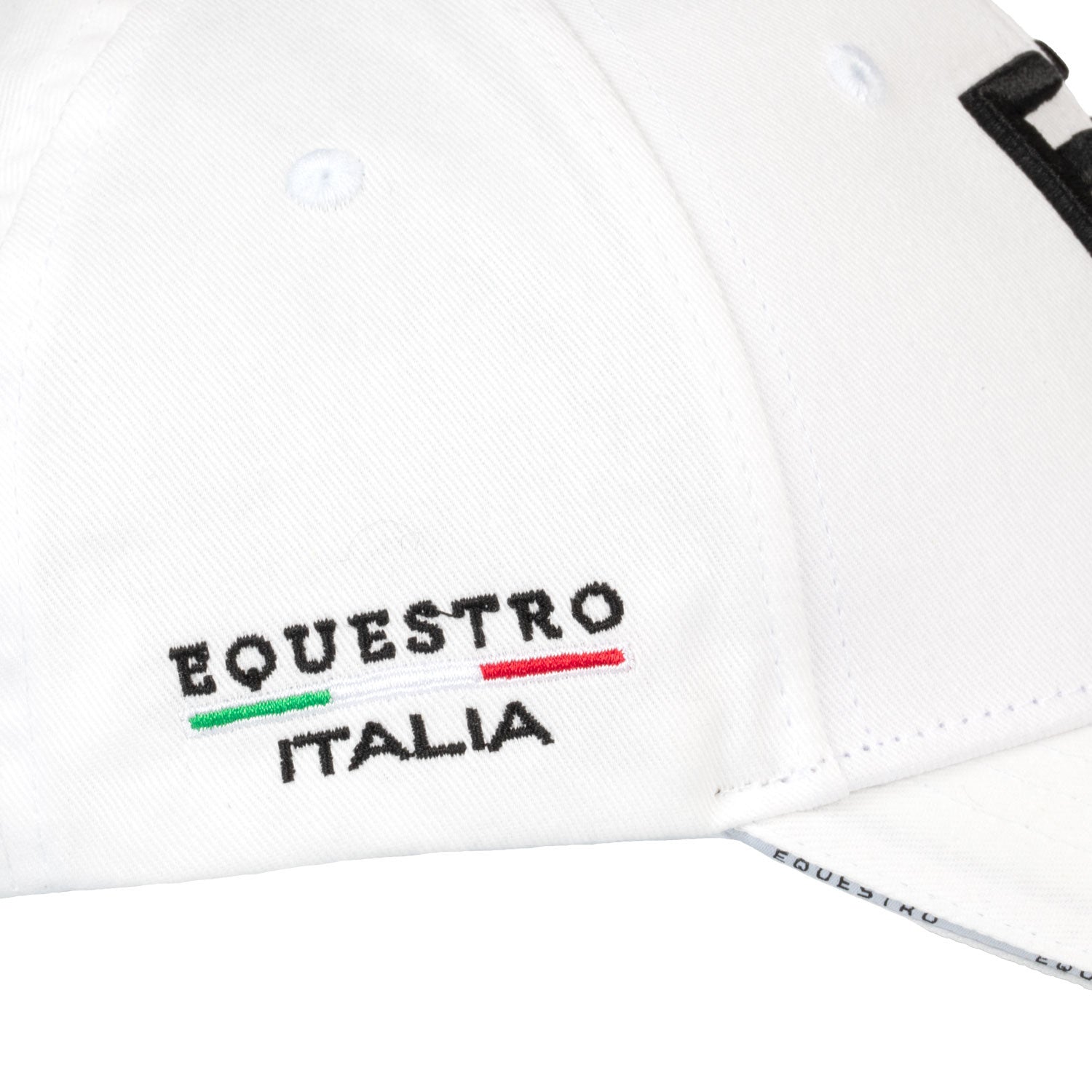 Gorra unisex de béisbol Equestro X FISE - Blanco