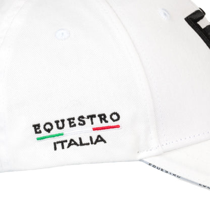 Gorra unisex de béisbol Equestro X FISE - Blanco