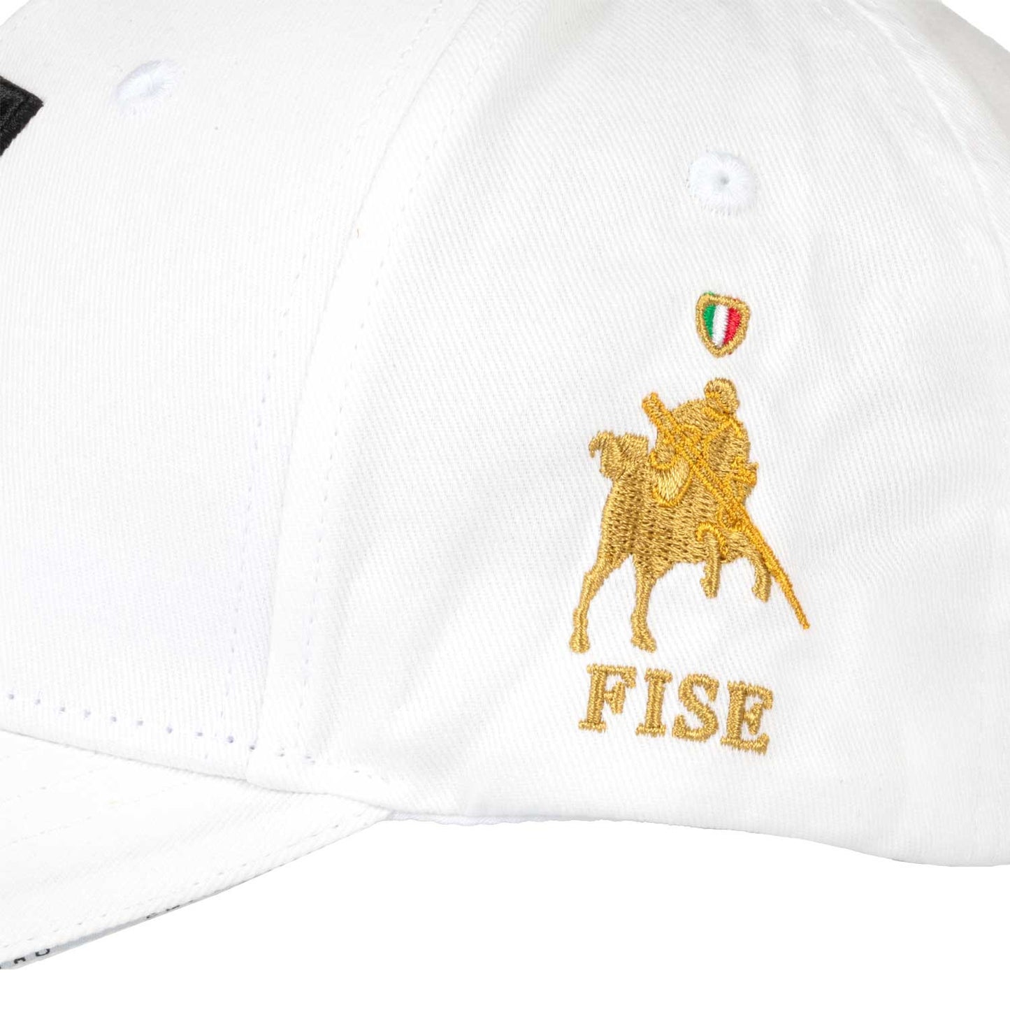 Gorra unisex de béisbol Equestro X FISE - Blanco