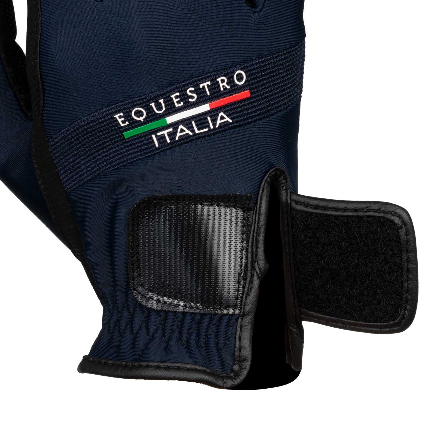 Guantes en tejido técnico Equestro X FISE - Navy Blazer
