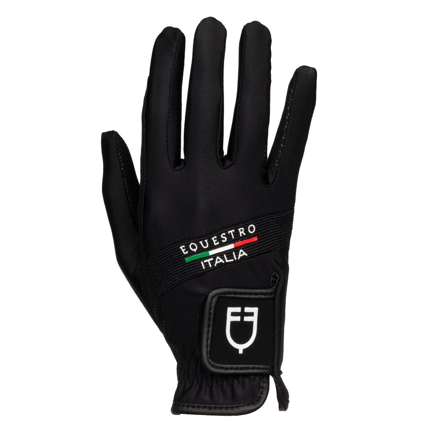 Guantes en tejido técnico Equestro X FISE - Negro