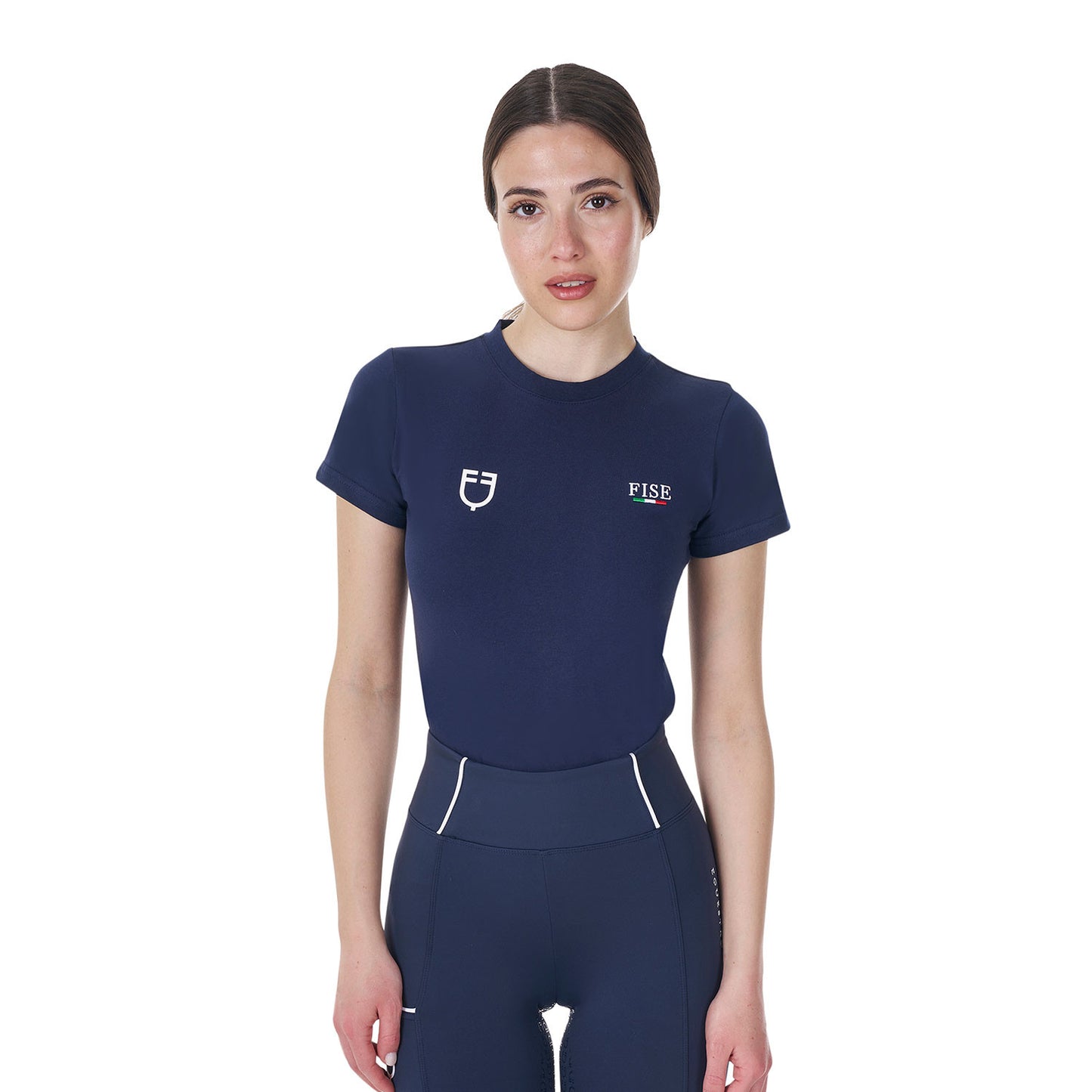 Camiseta de mujer entallada Equestro X FISE