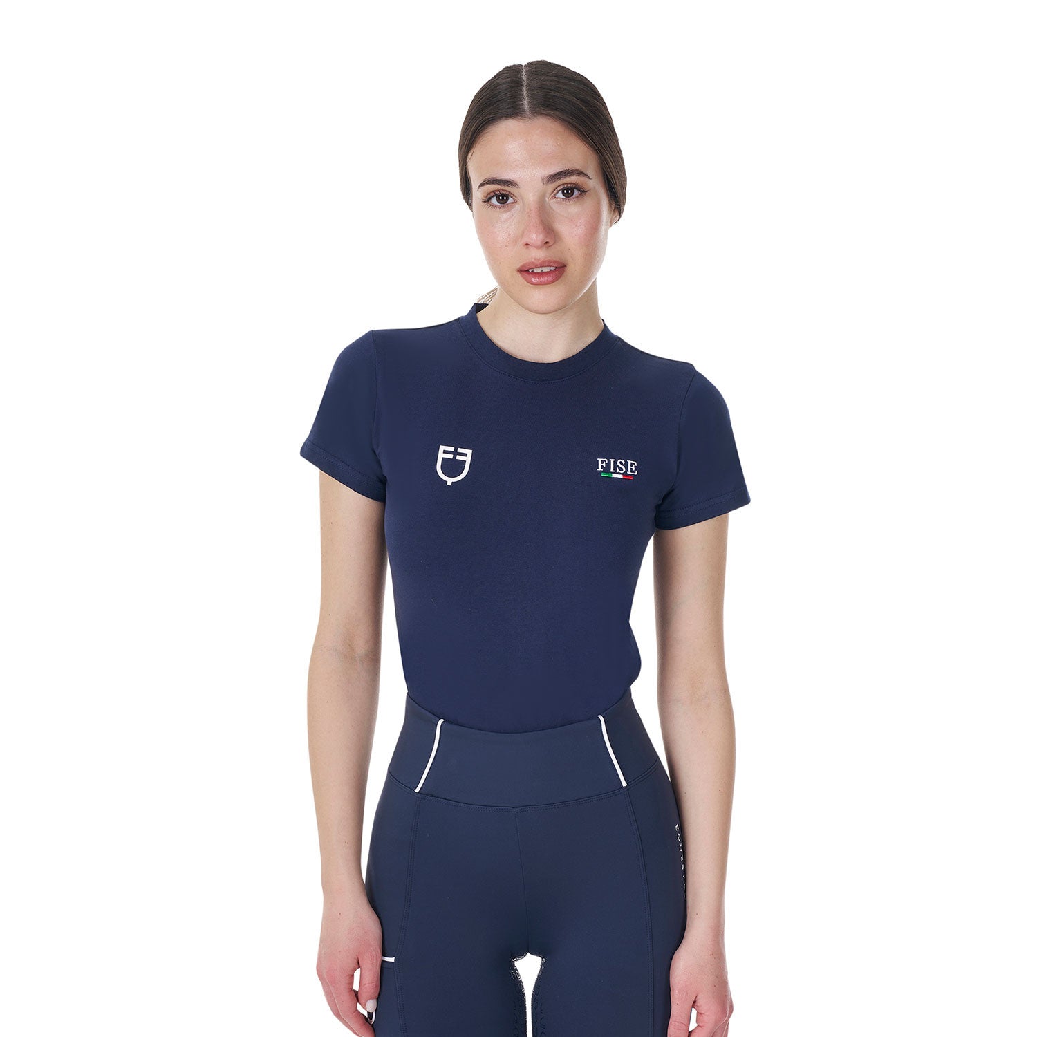 Camiseta de mujer entallada Equestro X FISE