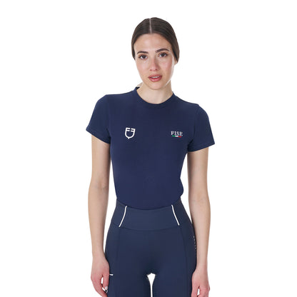 Camiseta de mujer entallada Equestro X FISE