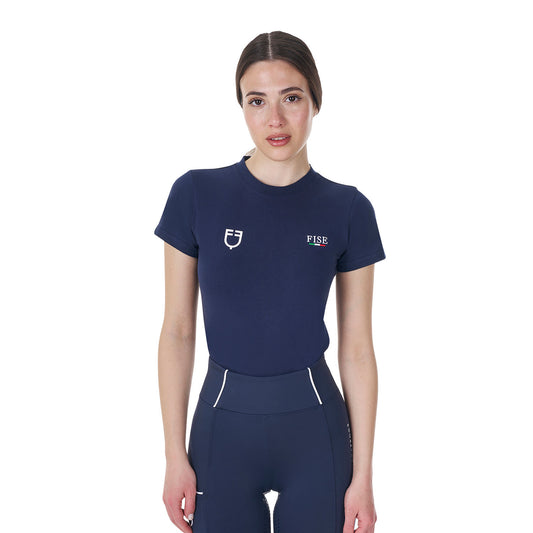 Camiseta de mujer entallada Equestro X FISE