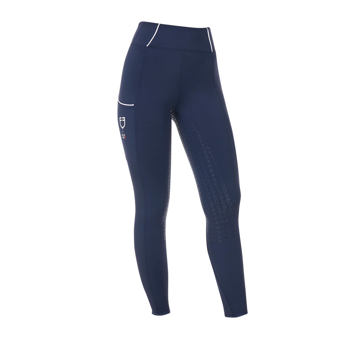 Leggings de mujer slim fit full grip Equestro X FISE