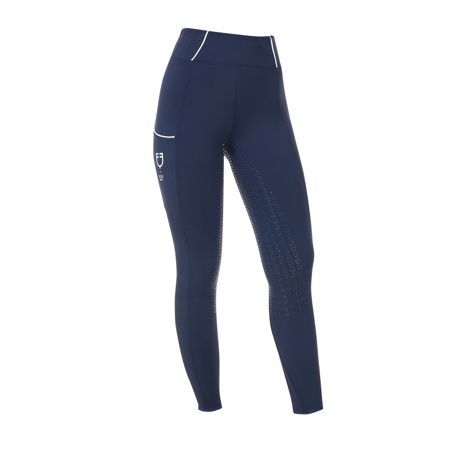 Leggings de mujer slim fit full grip Equestro X FISE
