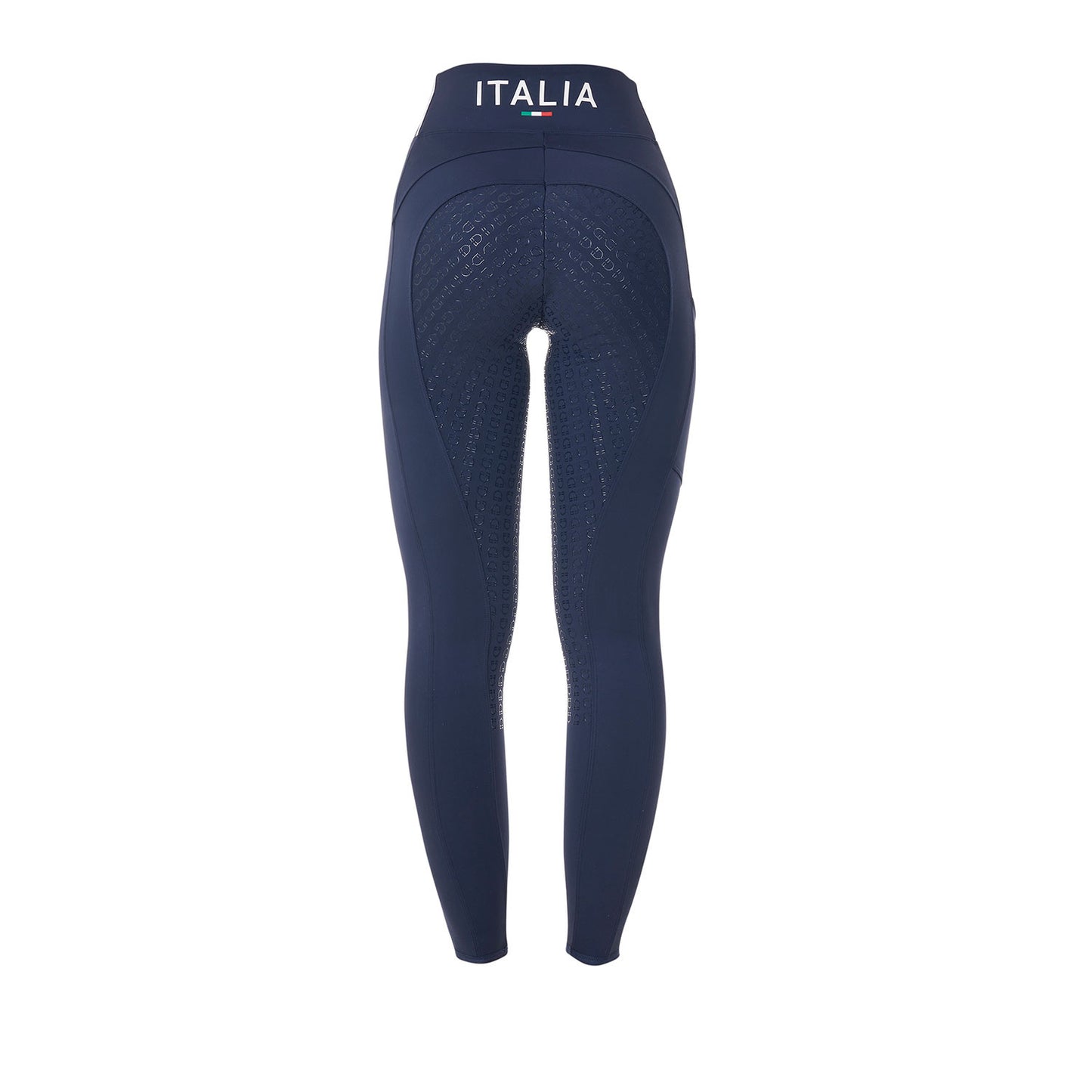 Leggings de mujer slim fit full grip Equestro X FISE - Navy Blazer