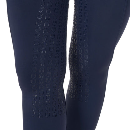 Leggings de mujer slim fit full grip Equestro X FISE - Navy Blazer