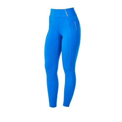 Leggings de mujer slim fit full grip Equestro X FISE - Azzurro Savoia