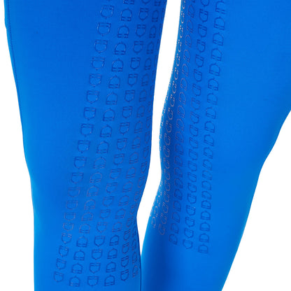 Leggings de mujer slim fit full grip Equestro X FISE - Azzurro Savoia