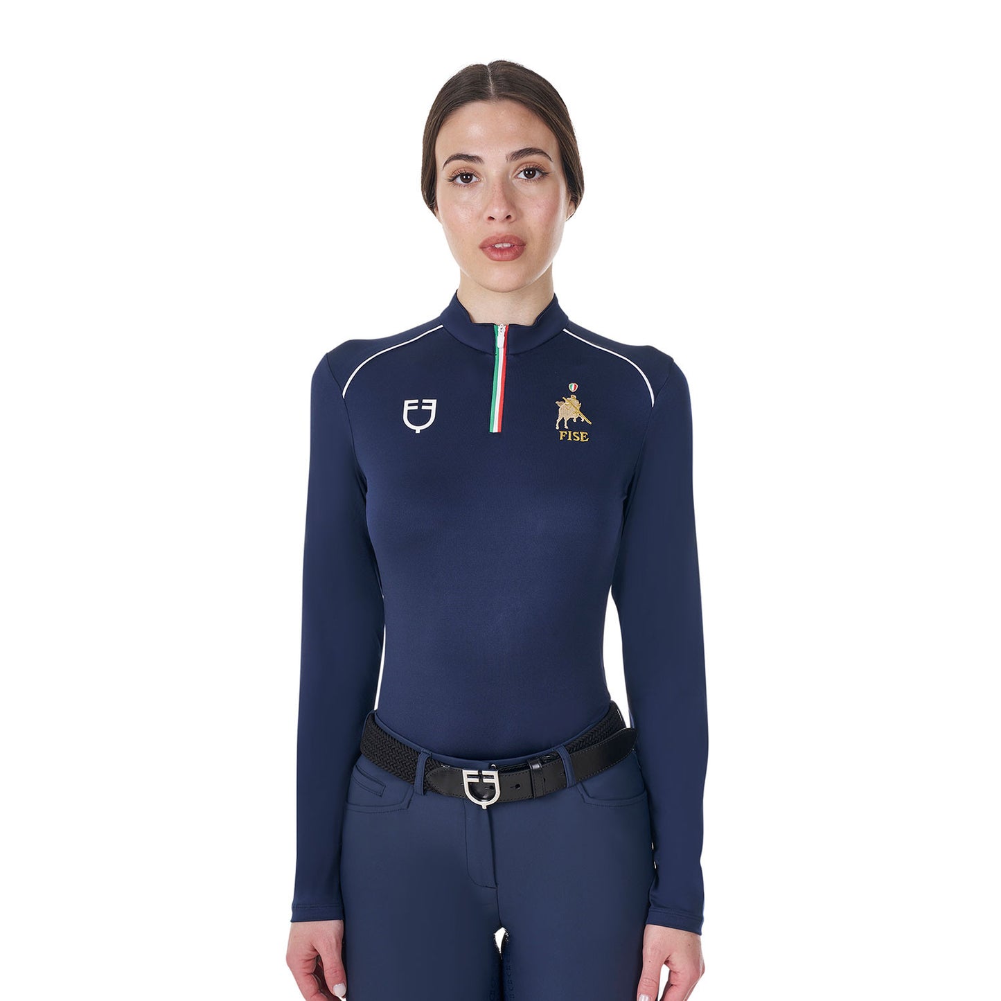 Capa base de mujer de entrenamiento Equestro X FISE