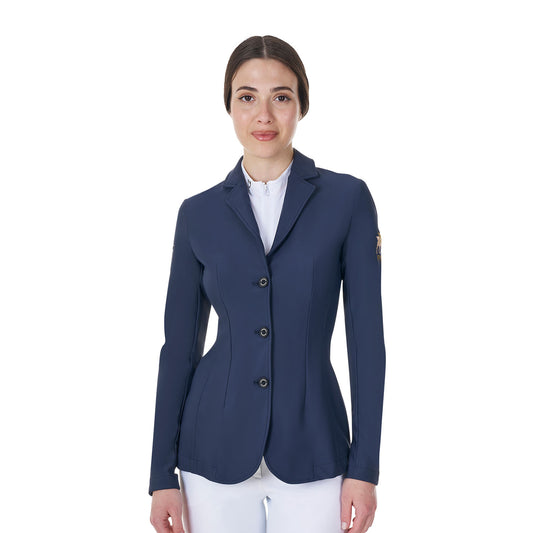 Chaqueta de mujer de concurso tres botones Equestro X FISE