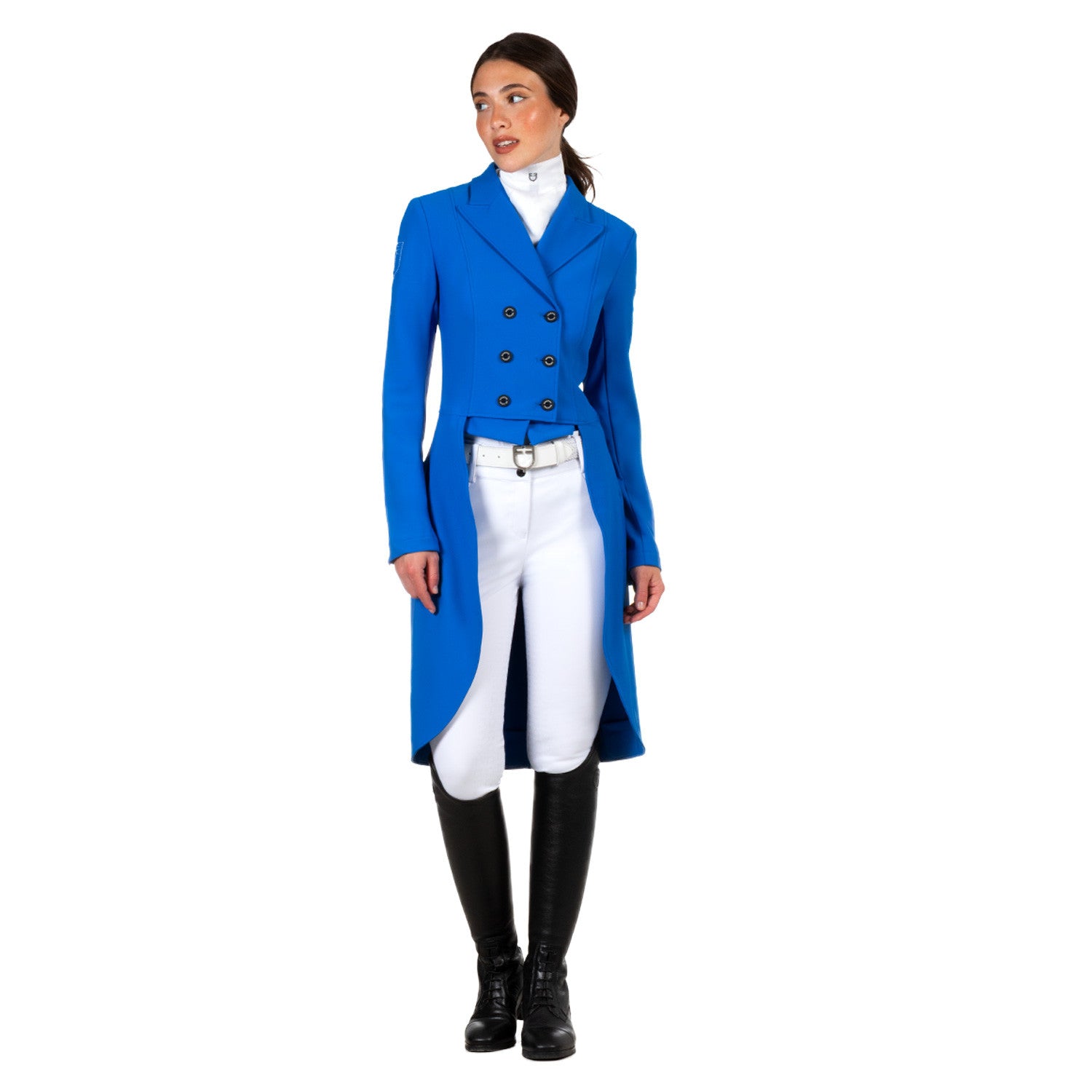 Frac de mujer para concurso ecuestre X FISE Equestro - Azzurro Savoia