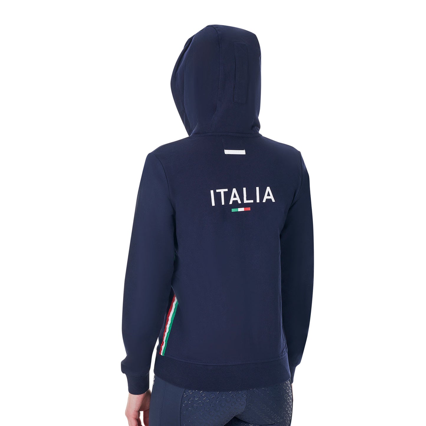 Sudadera de mujer con capucha Equestro X FISE - Navy Blazer