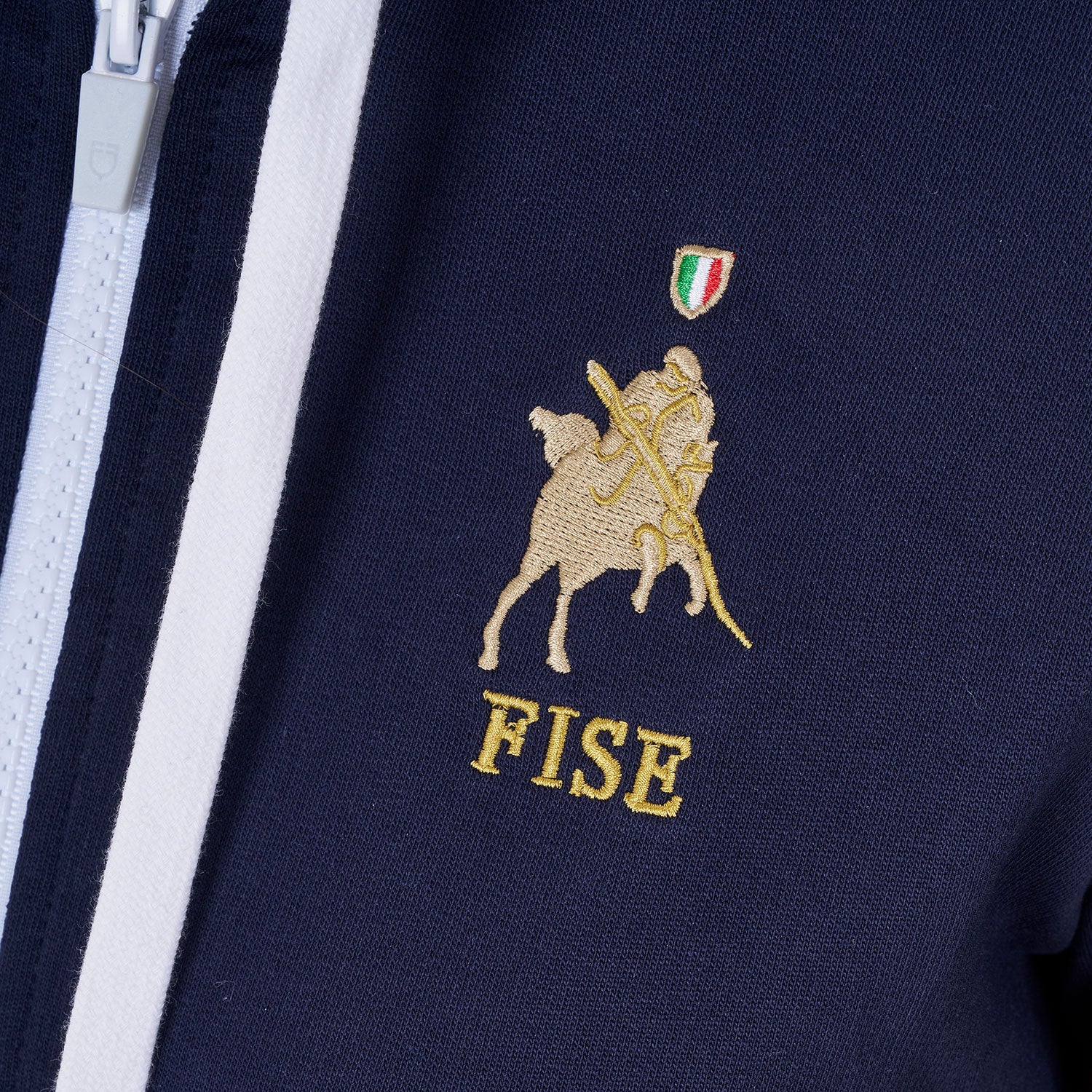Sudadera de mujer con capucha Equestro X FISE - Navy Blazer