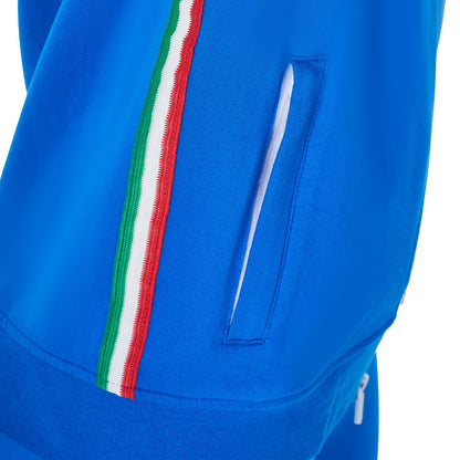 Sudadera de mujer con capucha Equestro X FISE - Azzurro Savoia