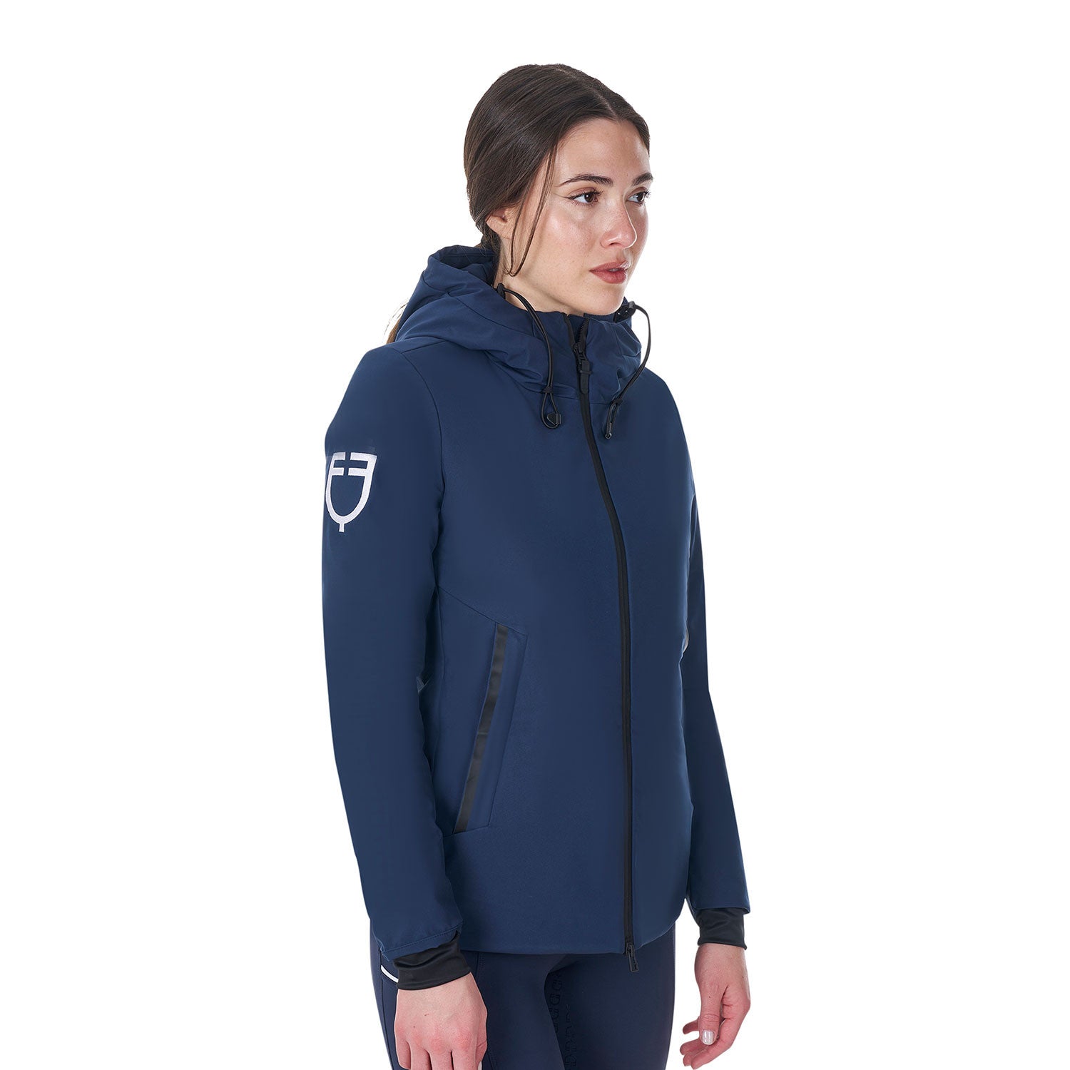 Plumífero impermeable de mujer Equestro X FISE - Navy Blazer