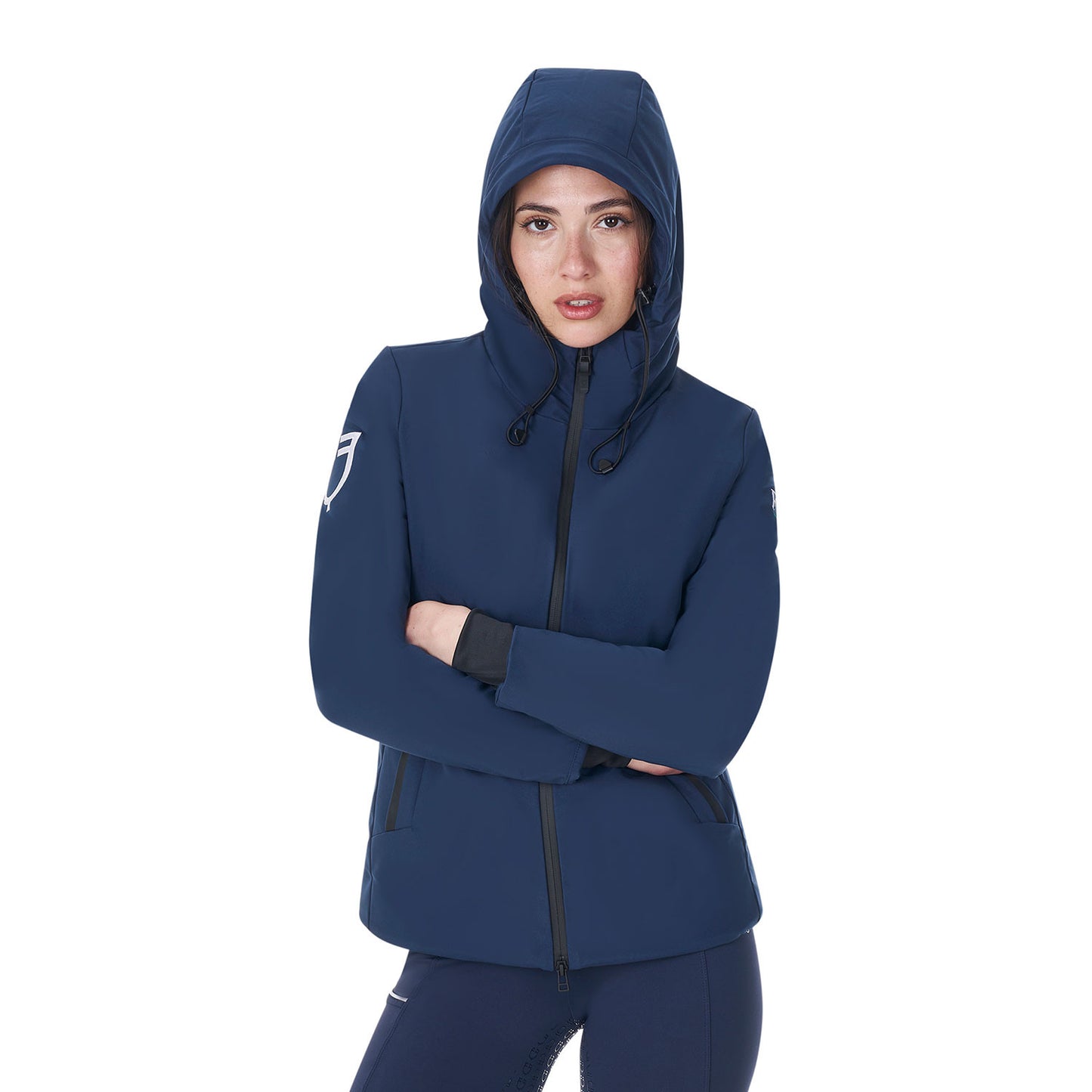 Plumífero impermeable de mujer Equestro X FISE - Navy Blazer