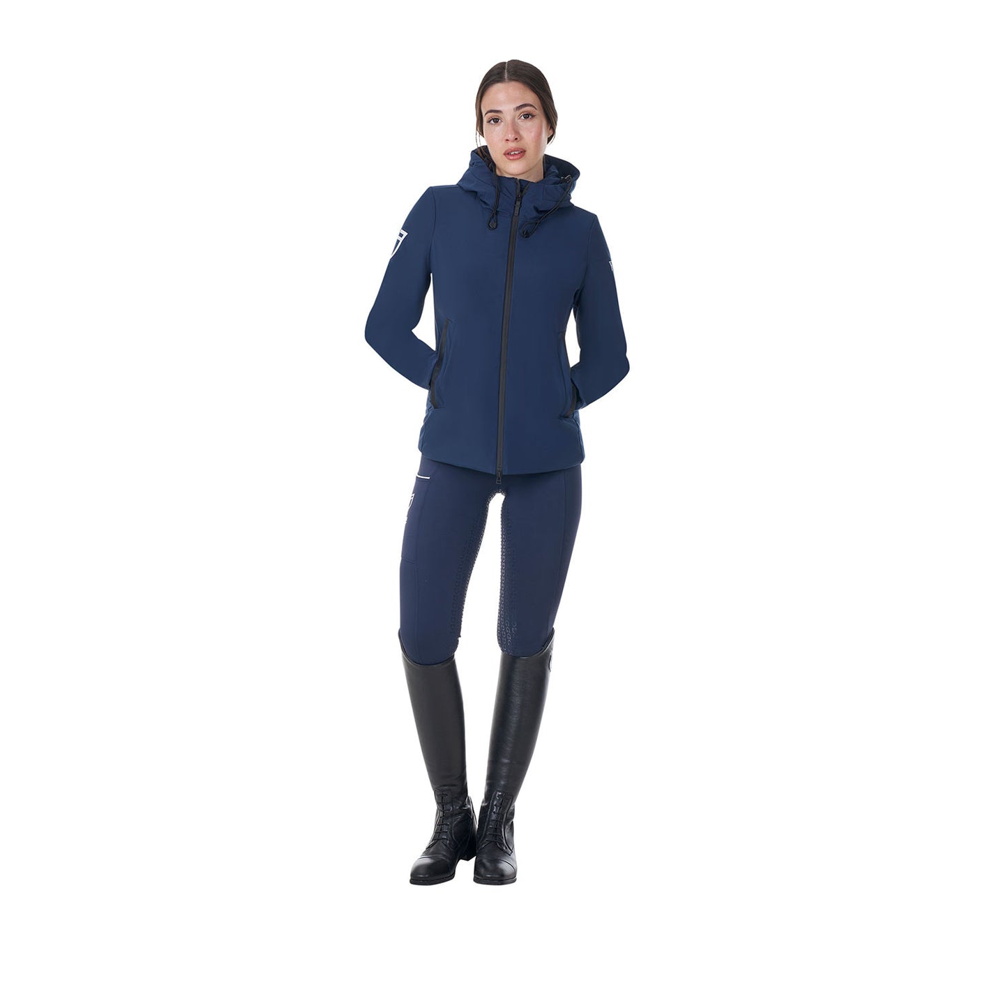 Plumífero impermeable de mujer Equestro X FISE - Navy Blazer