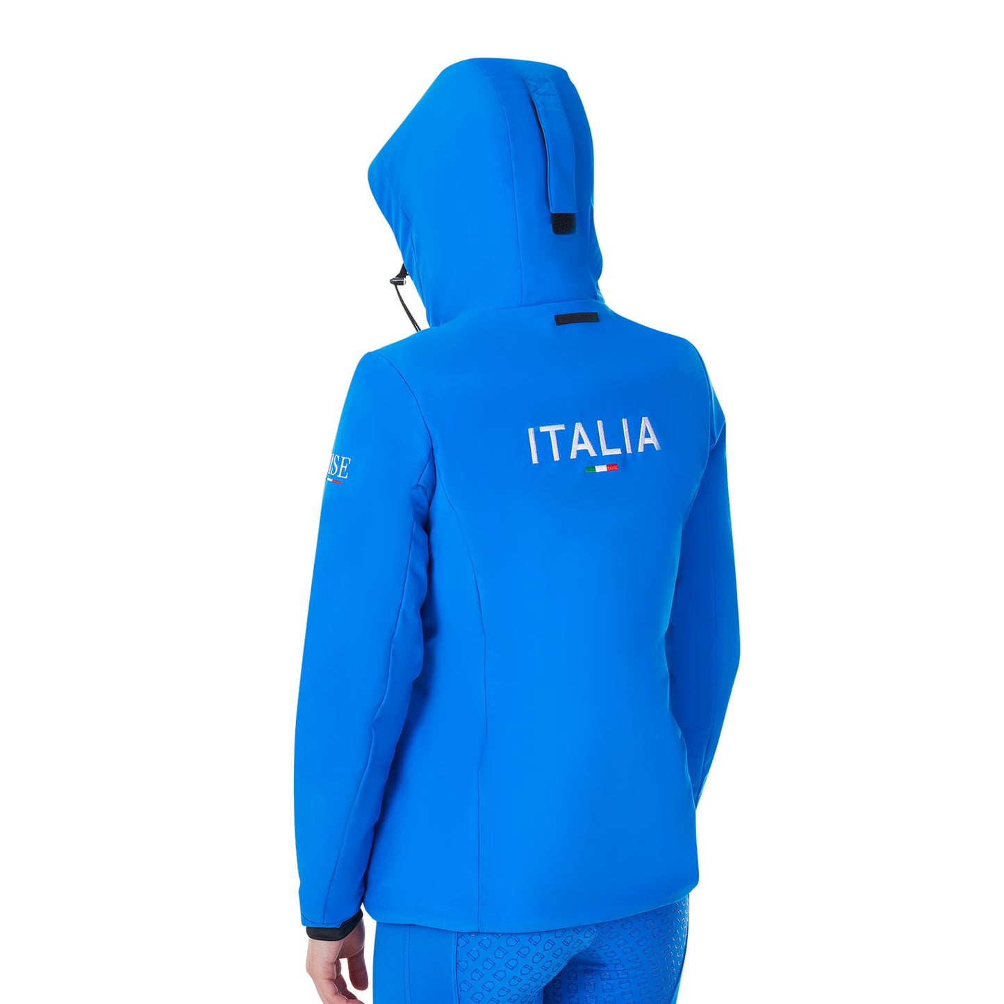 Plumífero impermeable de mujer Equestro X FISE - Azzurro Savoia