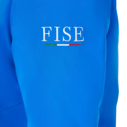 Plumífero impermeable de mujer Equestro X FISE - Azzurro Savoia