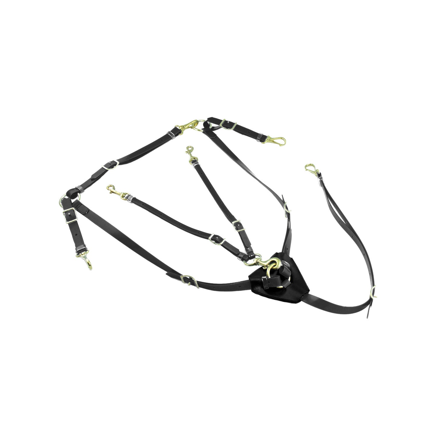 Pechera con horquilla en biothane Lakota - Negro