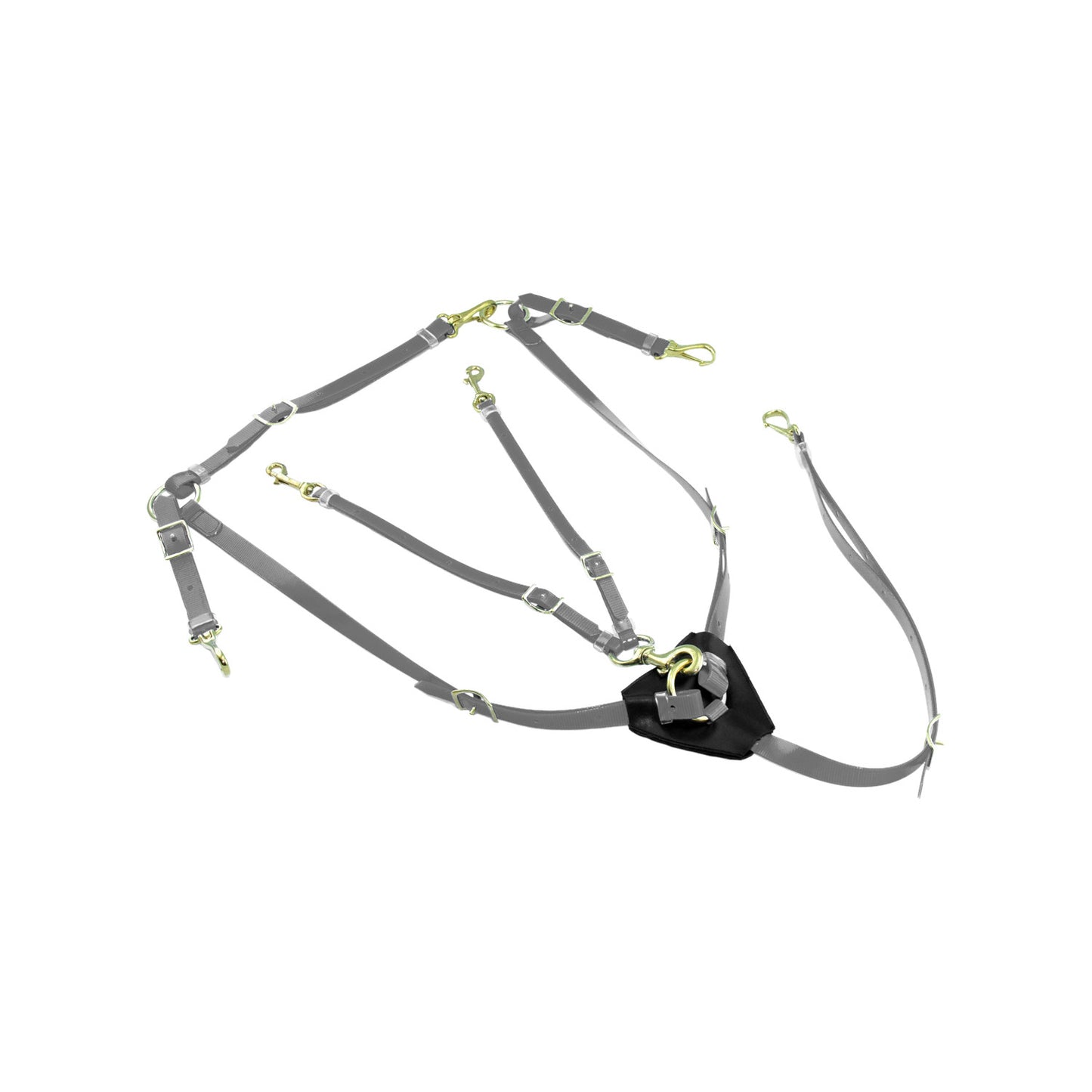 Pechera con horquilla en biothane Lakota - Plateado