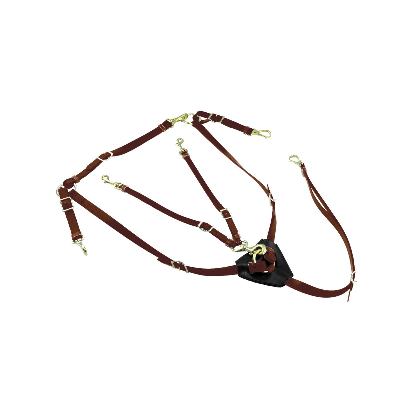 Pechera con horquilla en biothane Lakota - Marrón oscuro