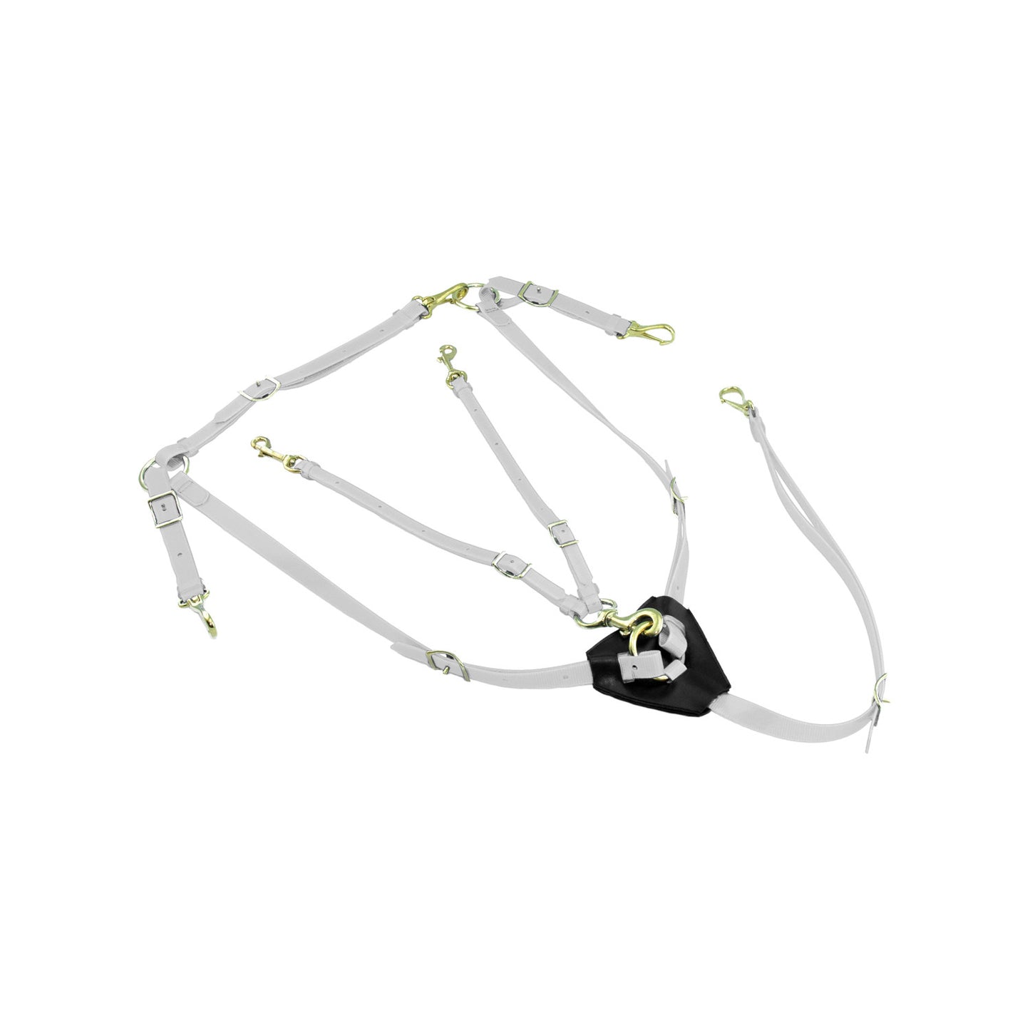 Pechera con horquilla en biothane Lakota - Blanco