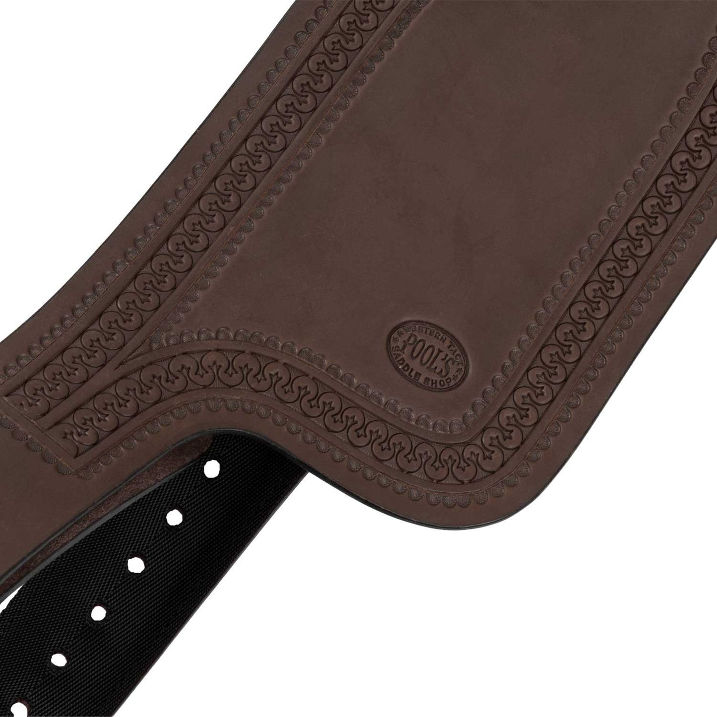 Fender cuero silla western Pool's - Marrón