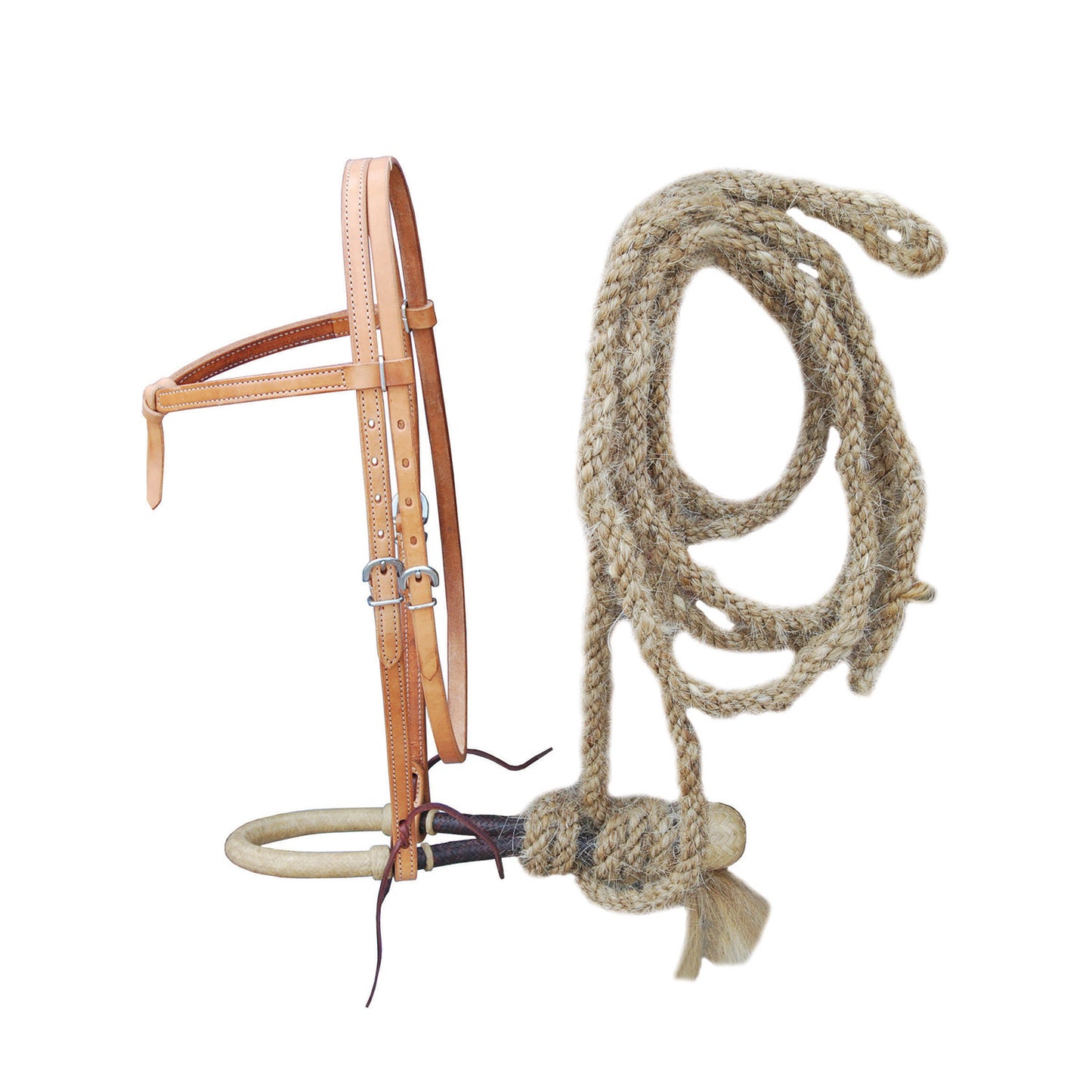 Set bosal + mecate crin + cabeza Lakota