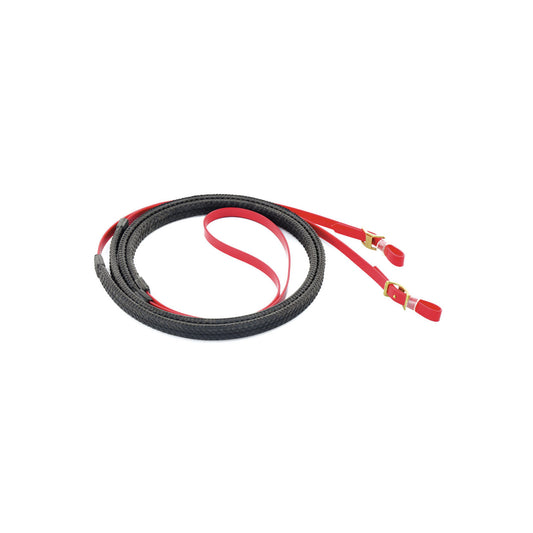 Riendas Biothane con goma Lakota - Rojo
