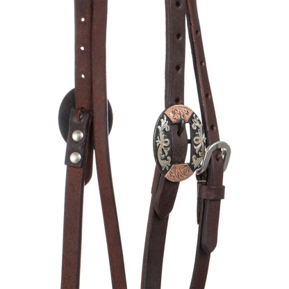 Brida western fantasía alemana en plata Lakota - Oliato