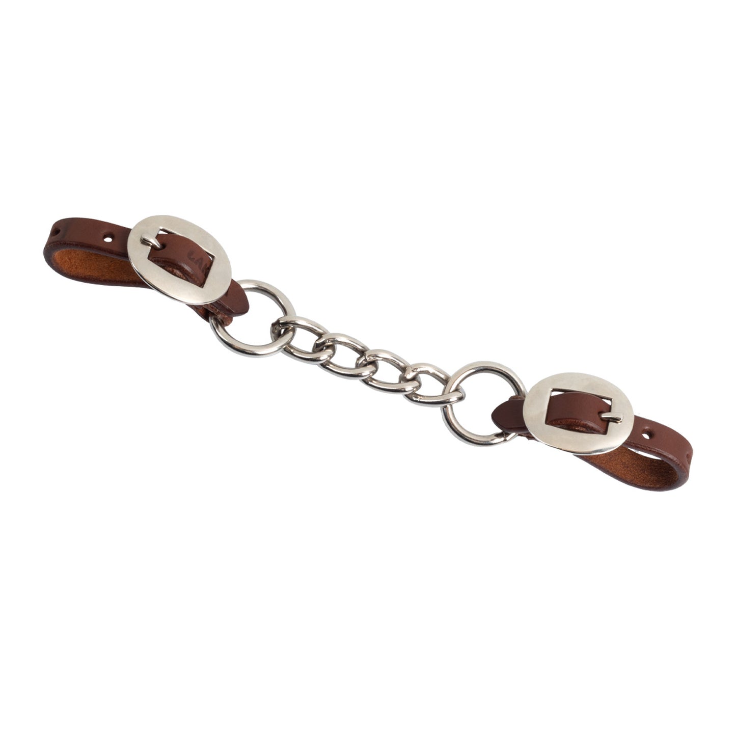 Barbozuelo con cadena y hebillas en níquel Lakota - Dark Oil