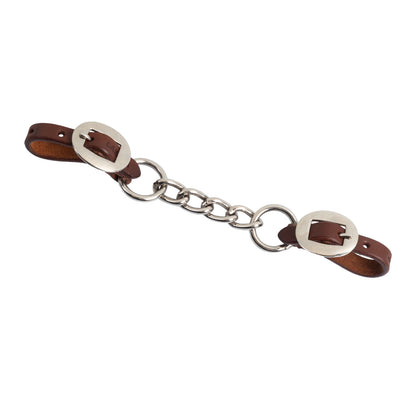 Barbozuelo con cadena y hebillas en níquel Lakota - Dark Oil