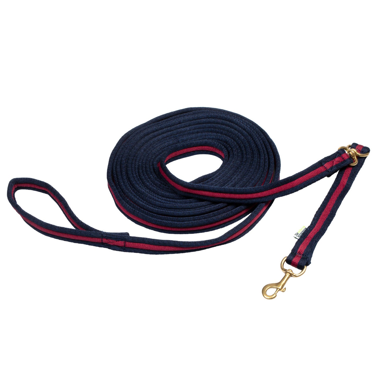 Longia de algodón acolchada (8 m) Umbria Equitazione - Navy/Burgundy