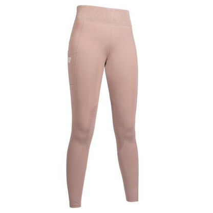 Leggings de montar -Lavender Bay- rodillera sil. HKM - Rincón del Valle