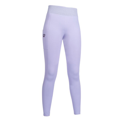 Leggings de montar -Lavender Bay- rodillera sil. HKM - Rincón del Valle