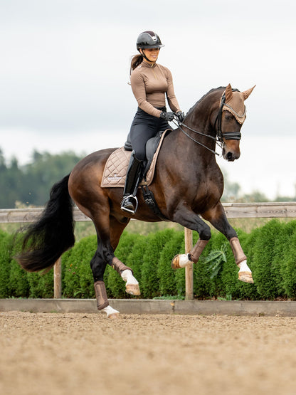 Ear Bonnet Equestrian Stockholm Ear Bonnet Champagne detalle 3