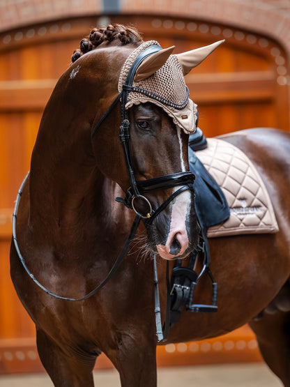 Ear Bonnet Equestrian Stockholm Ear Bonnet Champagne detalle 2